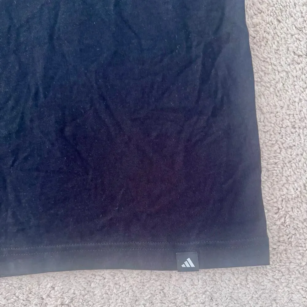 adidas Logo Tech Outline Graphic Tshirt Mens Small NEW JJ3866 black